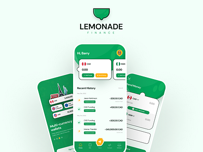 Lemonade Finance Rebranding branding design finance fintech graphic design illustration lemonade finance logo rebrand tech typography ui user interface