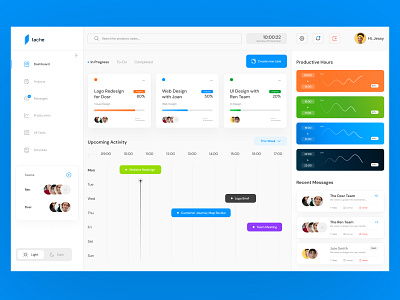 tache branding dashboard design designer graphic design logo schedule task task management ui user interface ux