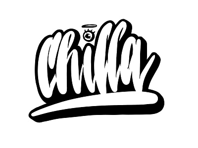 CHILLA logotype artist design lettering logo logotype typography vector