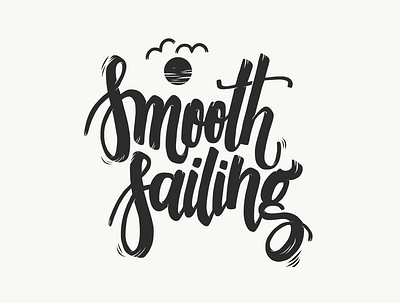 Smooth Sailing artist design lettering logo logotype music typo typography vector