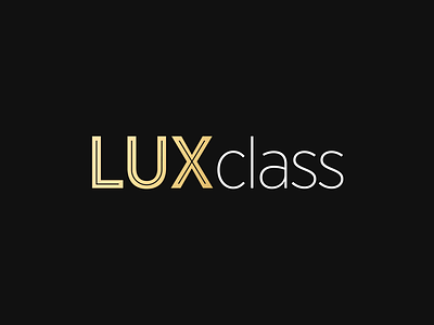 Logo Design // LUXclass brand brand design brand identity branding design illustrator logo logo design logodesign logotype luxury luxury brand luxury branding luxury design luxury logo