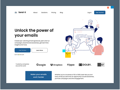 Send-X: Landing Page