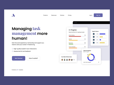 Task Management Tool Landing Page