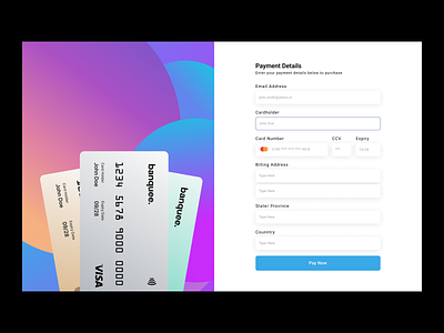Credit card checkout form checkout colors form interface page ui ui design ux web