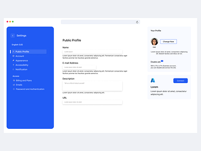 Profile Settings