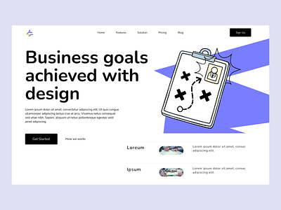 DesignEdge- Landing Page best shot business colors creative design goals landing page landingpage studio ui ux web website