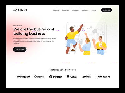 B2B Web Landing Page b2b best shot business colors design landing page ui ux web website