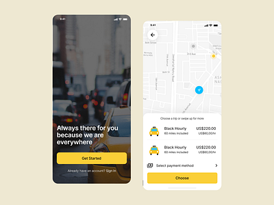 Taxi Booking Application app application best shot booking cab colors design ios mobile ride taxi taxi app ui ux