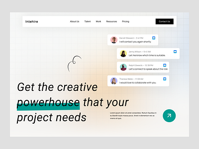 Intehire: Web Landing Page