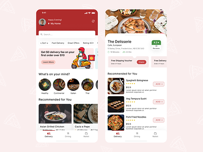 Food Ordering Application app application best shot colors design food food order illustration ios mobile ordeing ui ui interface ux ux interface
