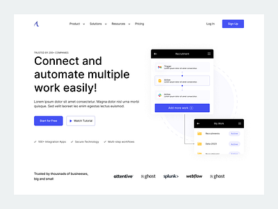 Workflow Automation Landing Page