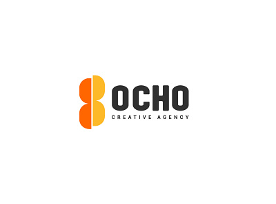 Ocho Creative Agency badge design brand identity branding branding and identity logo type typography vector