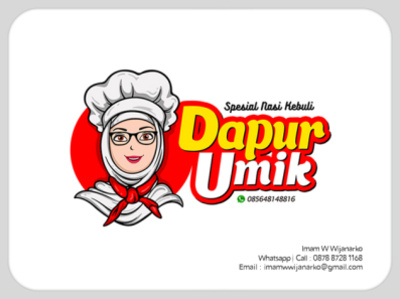 culinary-logo-dapur-umik-nasi-kebuli best logo brand branding creative culinary custom logo design design logo handlettering illustration logo logo design logo inspiration logo kuliner logo maker logos logotype typography