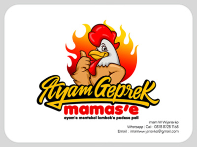 Logo design for Ayam Geprek Vector Definition Math