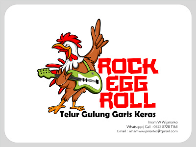 #eggrolllogo cafe logo character logo chicken logo culinary logo custom logo design logo eggroll eggroll logo fried chiken graphic design jasa desain logo jasa logo logo fried chicken logo karakter logo kuliner logo makanan logo telur gulung mascot chicken restaurant logo telur gulung