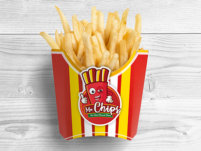 french fries Packaging Design graphic design illustration logo packaging typography