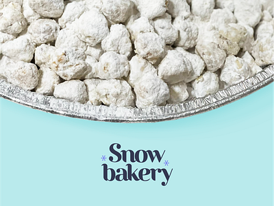 Snow bakery branding graphic design logo