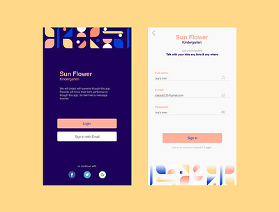 Daily UI 001 app dailyui design flat gradient illustration illustrator sketch ui ux vector web