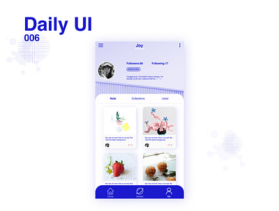 daily ui 006 app dailyui design gradient illustration profile page sketch ui ux vector web