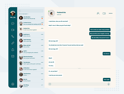 daily ui 013 2.5d app dailyui design direct messaging figma green illustration illustrator messages ui ux web