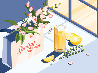 Spring! app dailyui design figma illustration sketch spring ui ux vector web