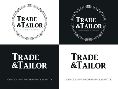 Trade&Tailor logo brand brand identity design branding design clothing brand clothing label clothing logo fashion brand fashion label graphic design logo logo design typography typography design typography logo