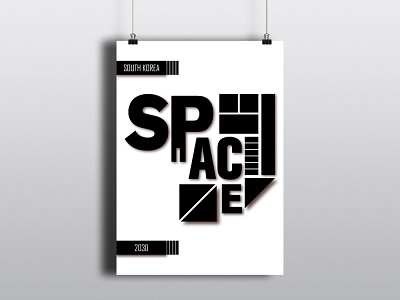 Space // digital graphic digital graphics graphic design poster art poster design typeface typography typography art typography design typography poster