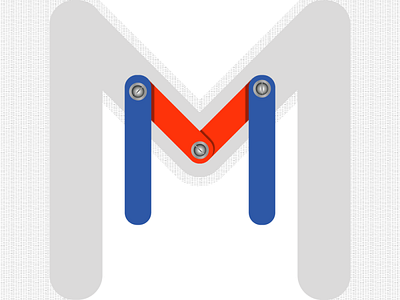 Letter M 36days 36daysoftype graphic design letter m lettering lettering challenge shapes typography design