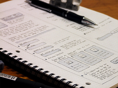 Submit Form Wireframe dates form marker notebook paper sketch wireframe
