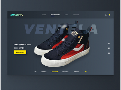 Shoe Store Web UI Design Concept