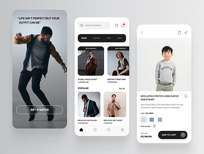 Fashion Store Mobile App design ecommerce fashion inpiration store ui uidesign uiux uxdesign