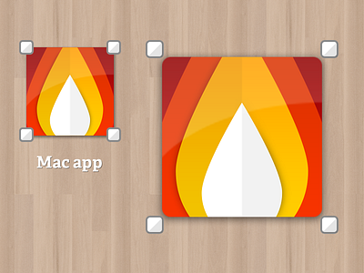 Icon update Mac app app fire flame icon mac