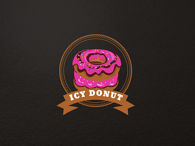 Ice DONUT Ice cream logo
