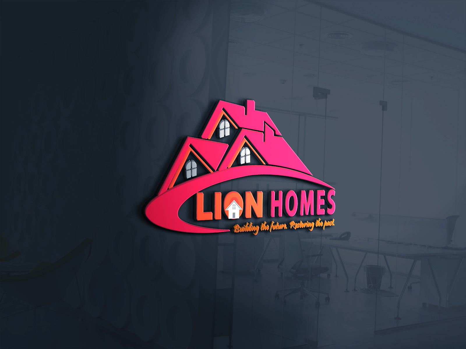 Lion Homes Real Estate Logo By Prosenjit Paul On Dribbble   19 4x 