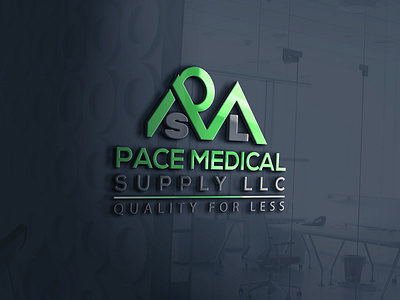 Medical logo (PACE MEDICAL SUPPLY LLC) creative logo doctor logo logo medical medical logo supply logo typography unique logo vector