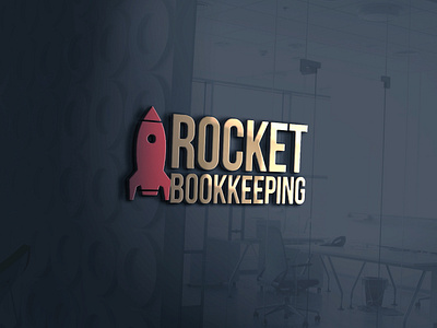rocket bookkeeping logo bookkeeping logo creative logo logo rocket rocket logo typography unique logo