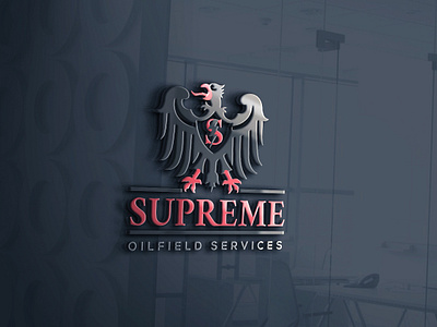 Supreme oilfield services logo abstract creative logo dollar logo eagle logo unique logo vector