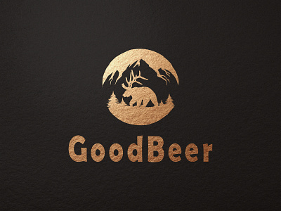 Good beer logo beer logo creative logo design hill logo typography unique logo