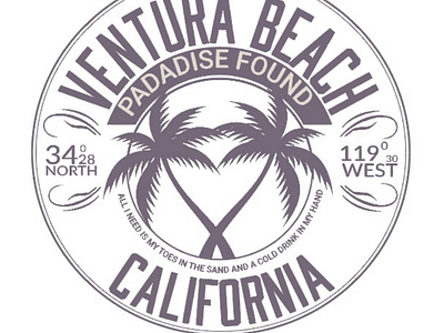 T-shirt logo california logo shirt logo tee ventura beach