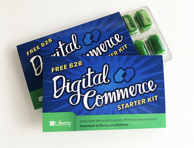 Liferay Event Giveaway Gum Package design packaging typography