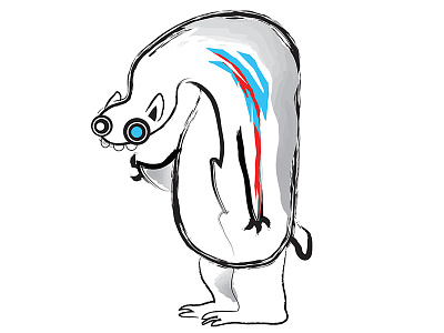 Polar Bear blue character design graphic design illustration polar bear