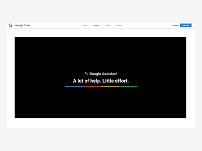 Google Pixel 4 Website Screenshot (4/4) adobe xd app branding design logo minimal ui ux vector website