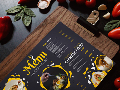 Menu Design By Digifloat On Dribbble