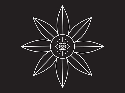 Flower Eye Illustration design graphic design icon illustration