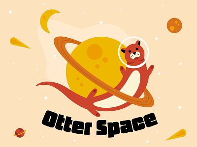 Otter Space Illustration