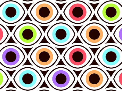 Eye Pattern Design design graphic design illustration vector