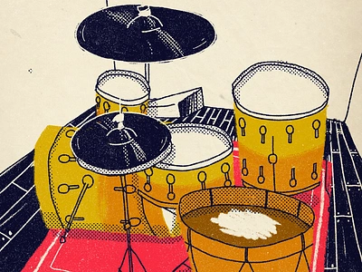 drumset drums illustration music photoshop