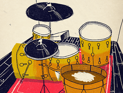 drumset drums illustration music photoshop