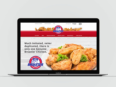 Genuine Broaster Chicken Website Design and Development design graphicdesign web design website design website development