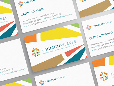 ChurchWerkes Business Card Design branding business card design design graphicdesign logo print design stationary design